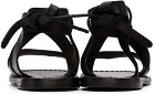 Officine Générale Black Postiano Sandals