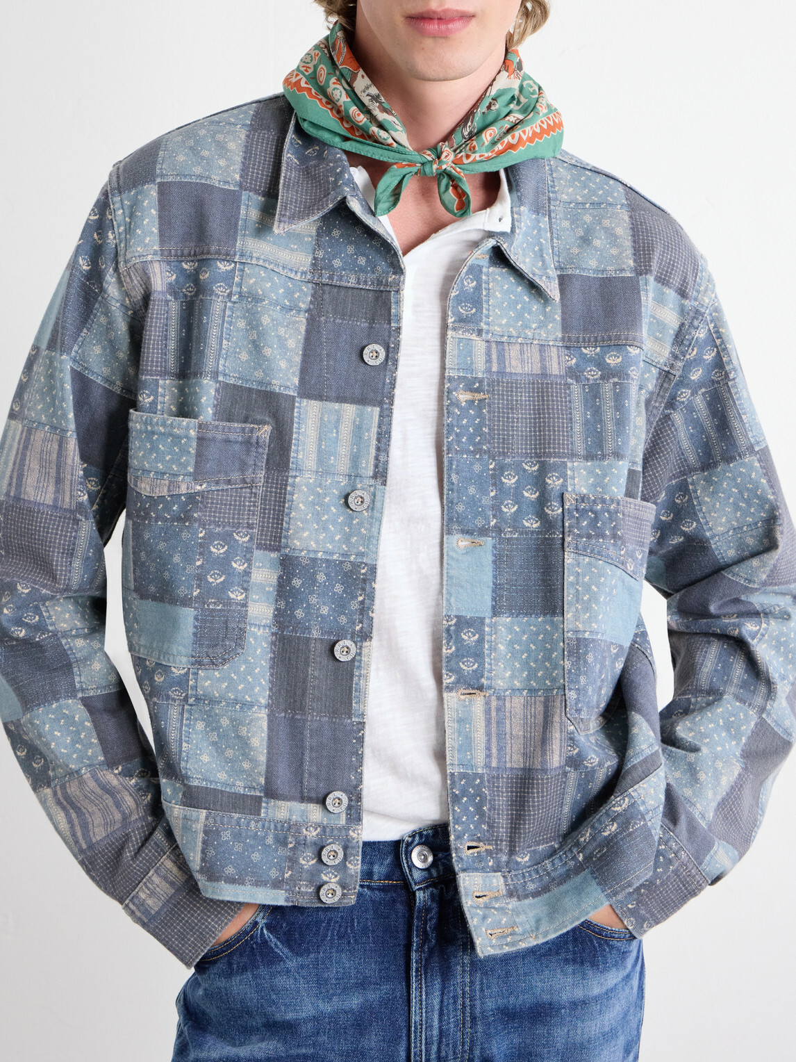 RRL - Western-Print Cotton Bandana