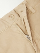 Nili Lotan - Carsen Straight-Leg Cotton-Blend Twill Trousers - Neutrals