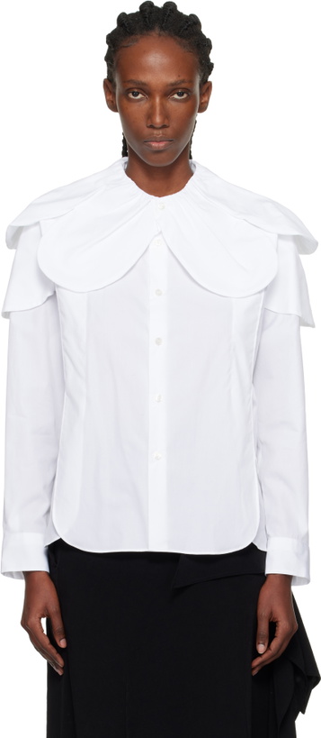 Photo: Noir Kei Ninomiya White Flower Collar Shirt