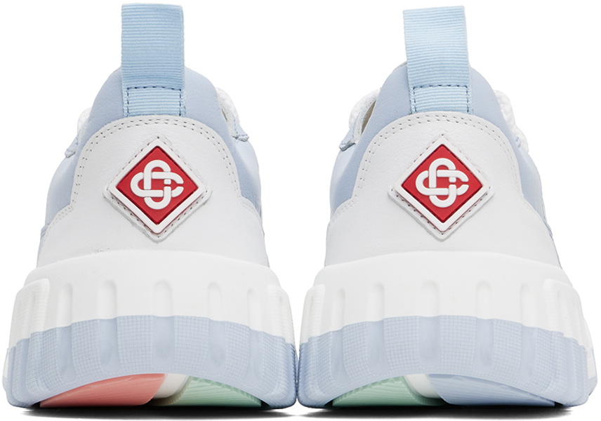 Casablanca Blue & White 'The Court' Sneakers Casablanca