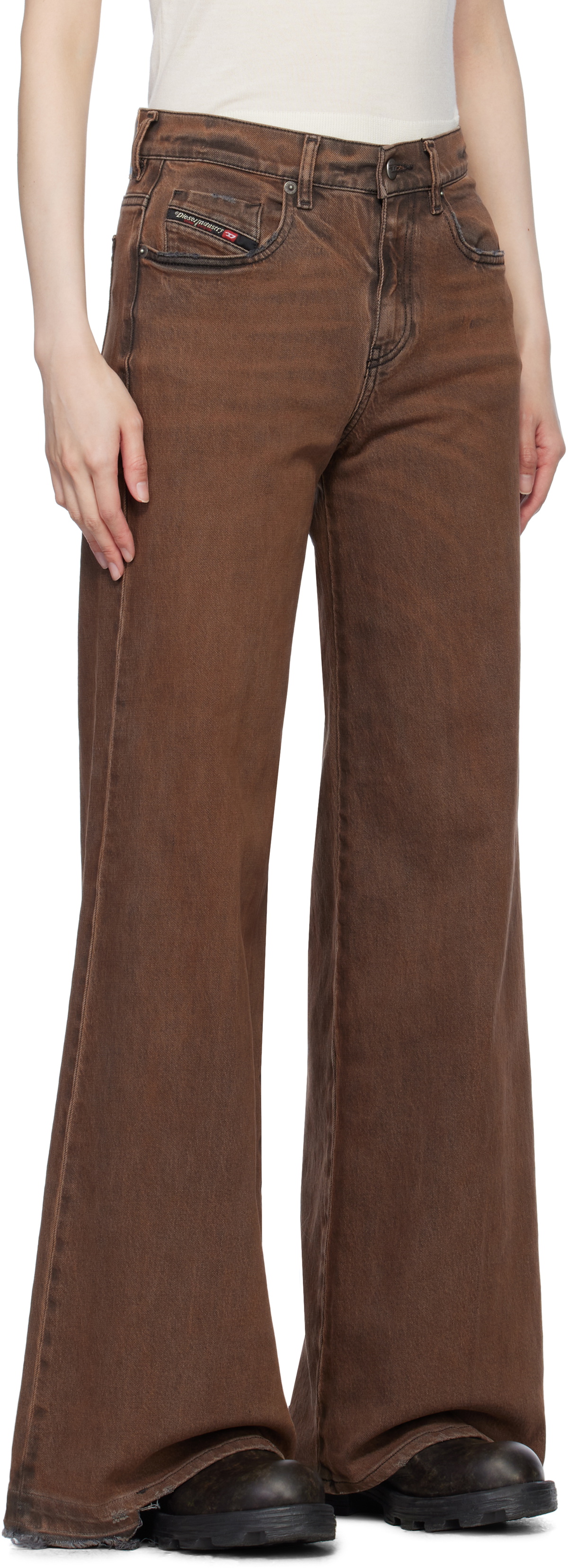 DIESEL :: ジーンズ d-akemi 09l24 Women's Flare Jeans | Brown | Diesel 1978 D-Akemi