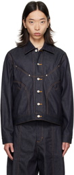 SAGE NATION Navy Jiji Denim Jacket