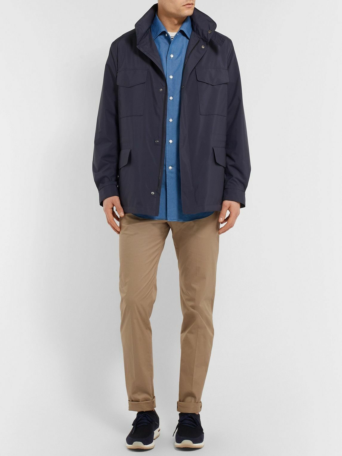 Loro Piana - André Cotton-Chambray Shirt - Blue