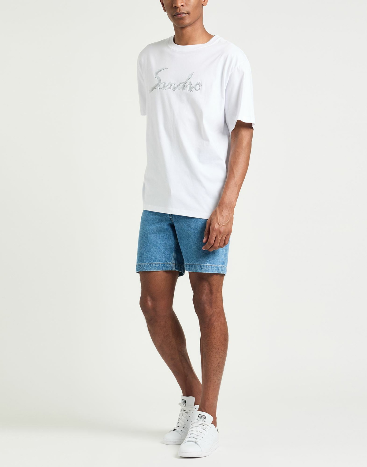 Sandro Mens T-shirt in White