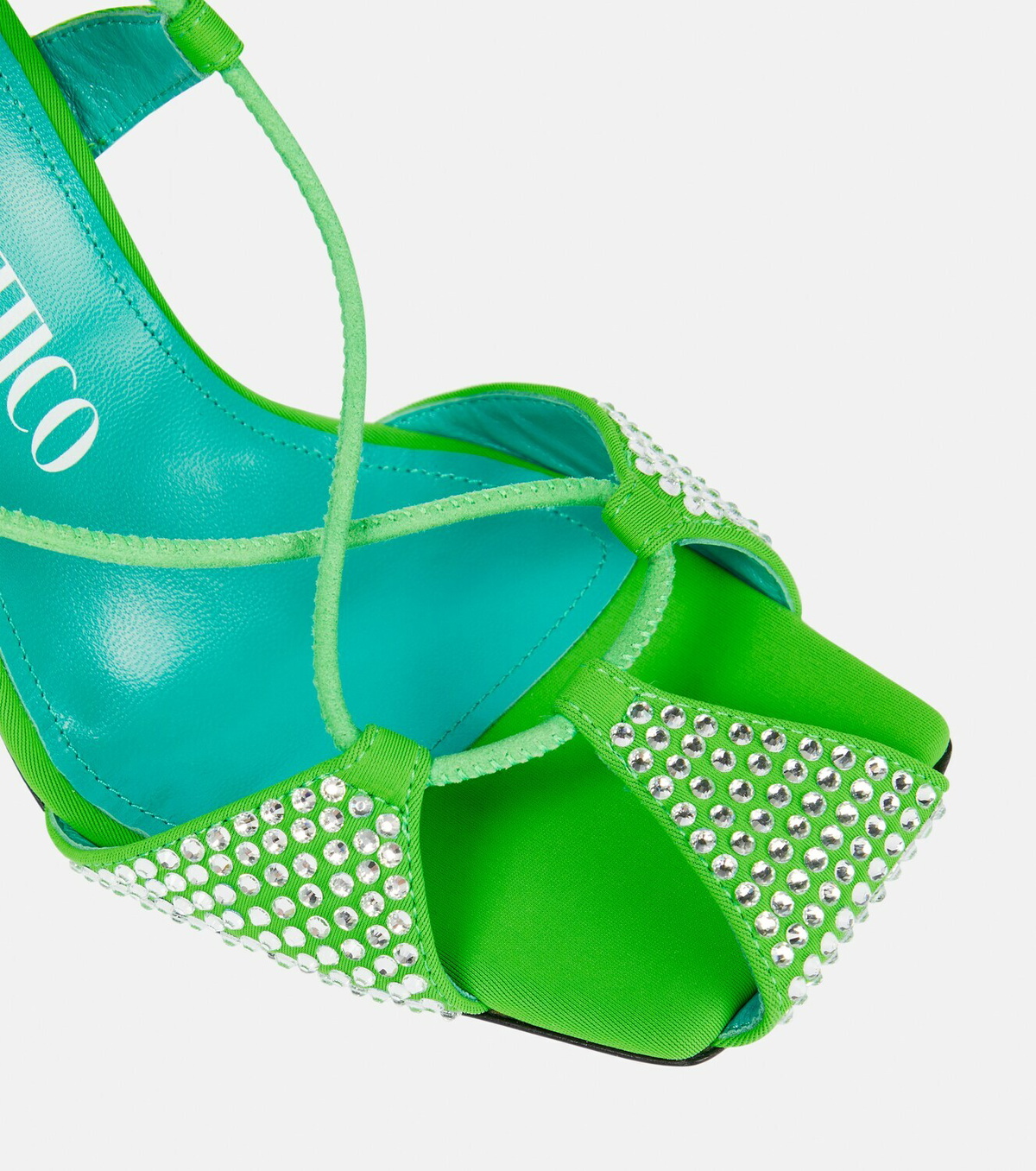 The Attico Adele lace-up crystal-embellished sandals The Attico