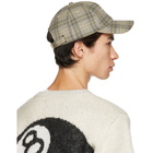 Stussy Off-White Plaid Big Logo Low Pro Cap