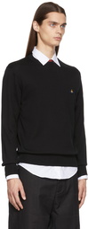 Vivienne Westwood Black Logo Classic Crewneck Sweatshirt