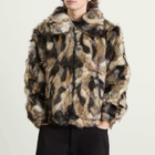 Patta Men's Faux Fur Patchwork Jacket in Multi