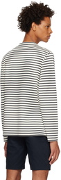 Vince White & Black Breton Striped Long Sleeve T-Shirt