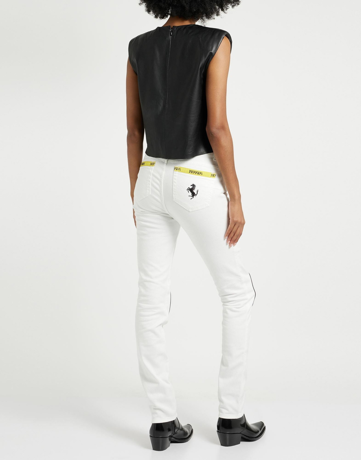 Ferrari Womens Jeans in White