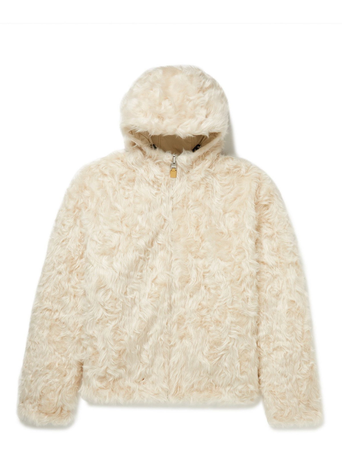 Givenchy Reversible Hooded Faux Fur and Padded Shell Jacket Neutrals Givenchy