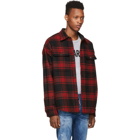 Dsquared2 Red Dropped Military Fit Shirt