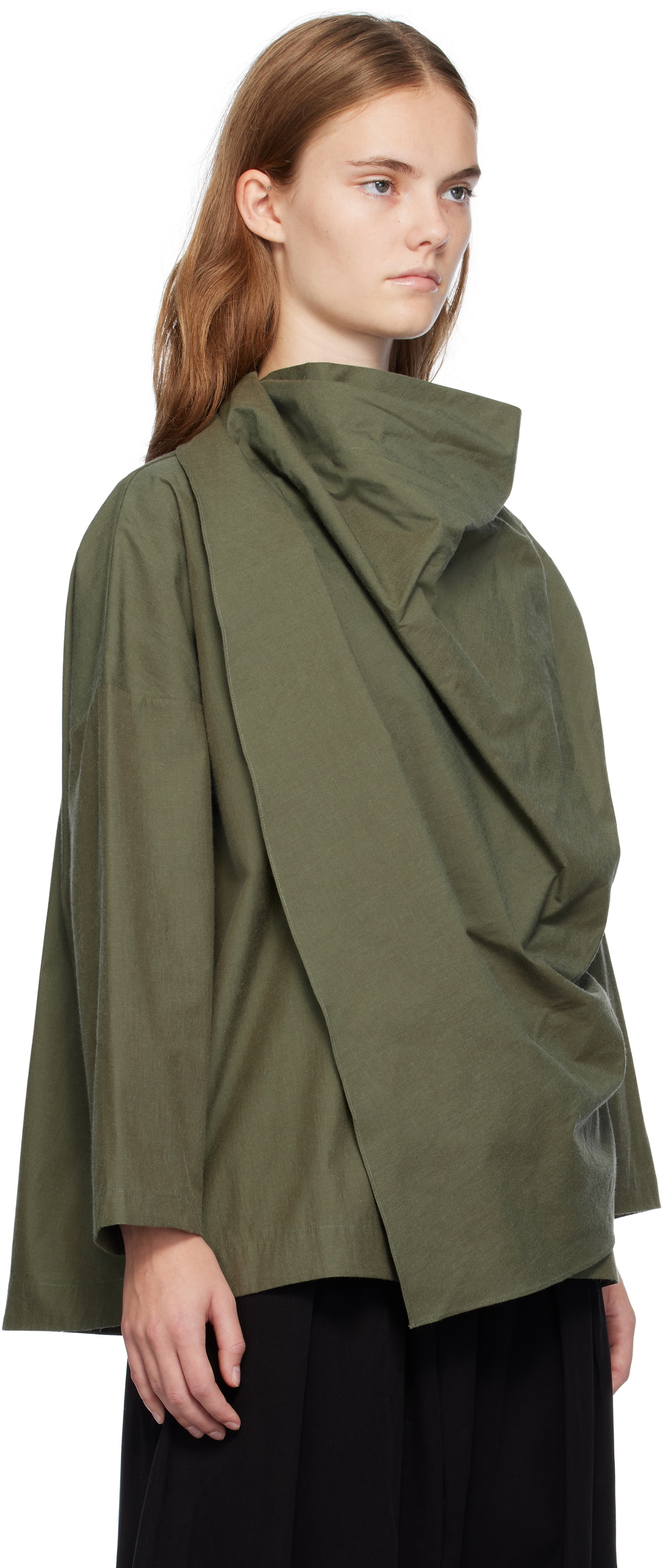 Toogood Khaki 'The Crofter' Blouse