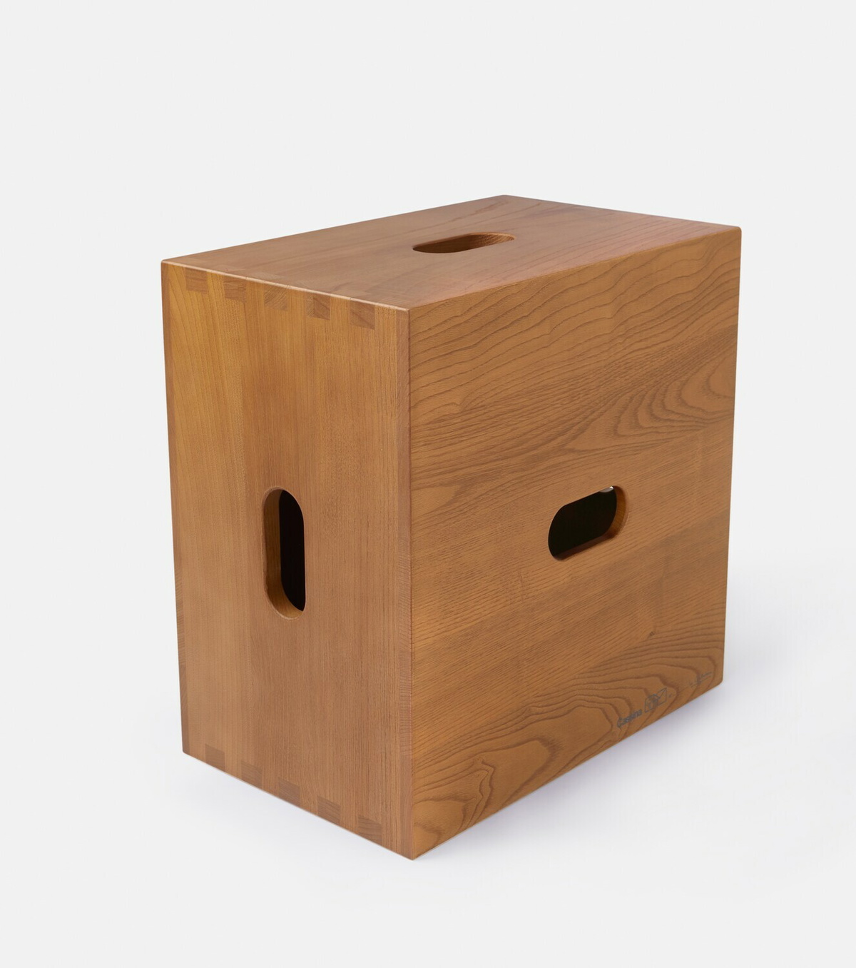 Cassina LC14 Cabanon chestnut stool by Le Corbusier