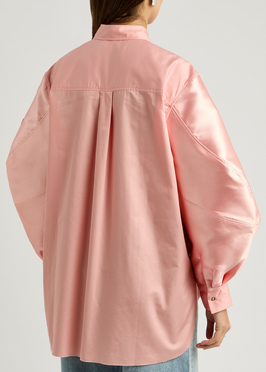 Marques' Almeida Cotton and Taffeta Shirt Pink