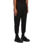 The Viridi-anne Black Fleece Side Pocket Lounge Pants