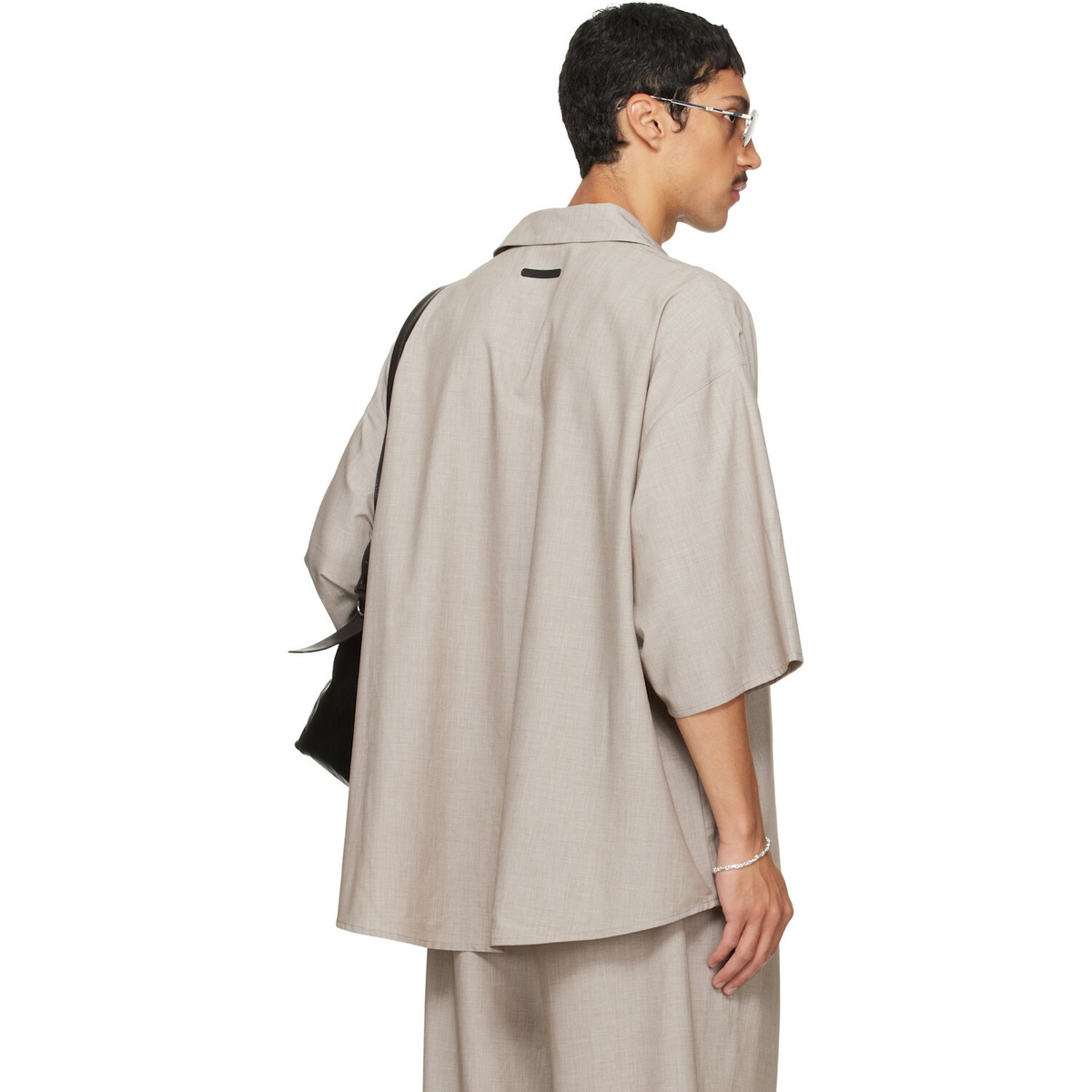 Fear of God ESSENTIALS Gray Button Up Shirt