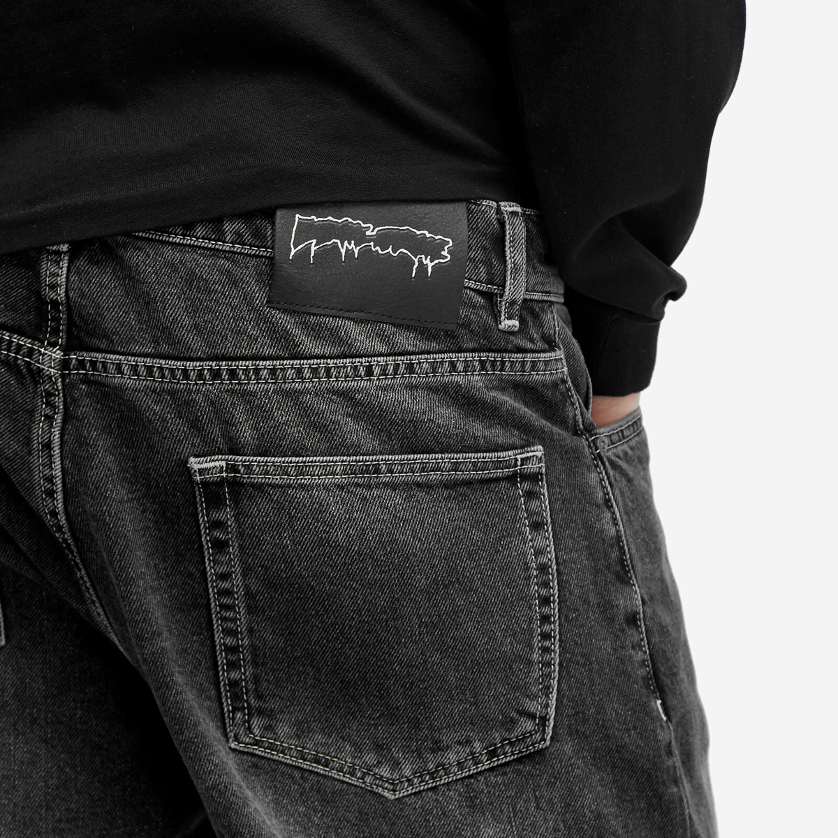 Fucking Awesome Men's Fecke Baggy Jeans in Black Fucking Awesome
