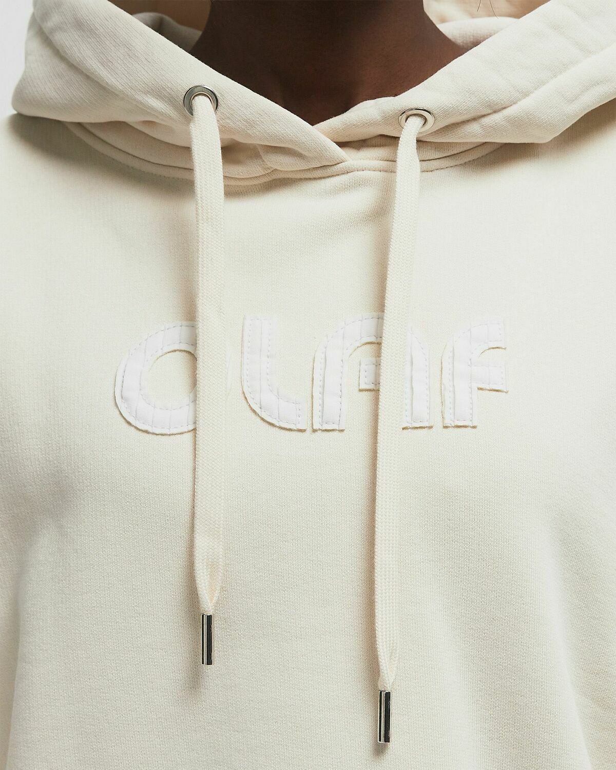 ØLÅF RETRO APPLIQUE LOGO HOODIE White Womens Hoody