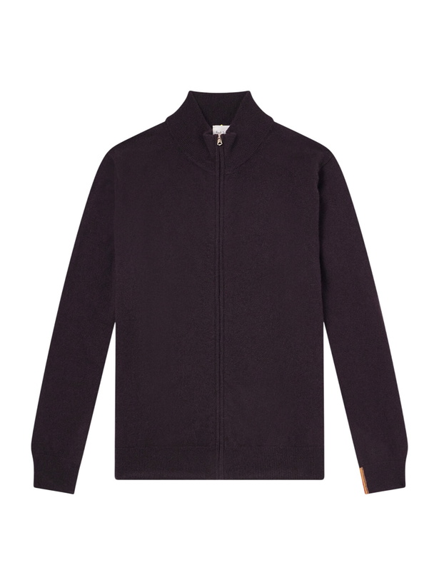 Photo: Paul Smith - Cashmere Zip-Up Cardigan - Brown
