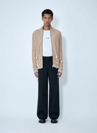 MM6 Maison Margiela Distressed Ribbed High-Neck Sweater