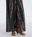 Missoni Gathered knitted maxi dress