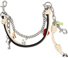 Marc Jacobs Black & Off White 'The Mini Icon Chain' Bag Charm Chain