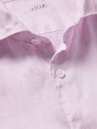 Altea - Mercer Garment-Dyed Linen Shirt - Purple