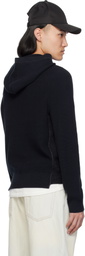 rag & bone Black Gabe Spliced Hoodie