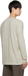 Rick Owens Beige Level Long Sleeve T-Shirt