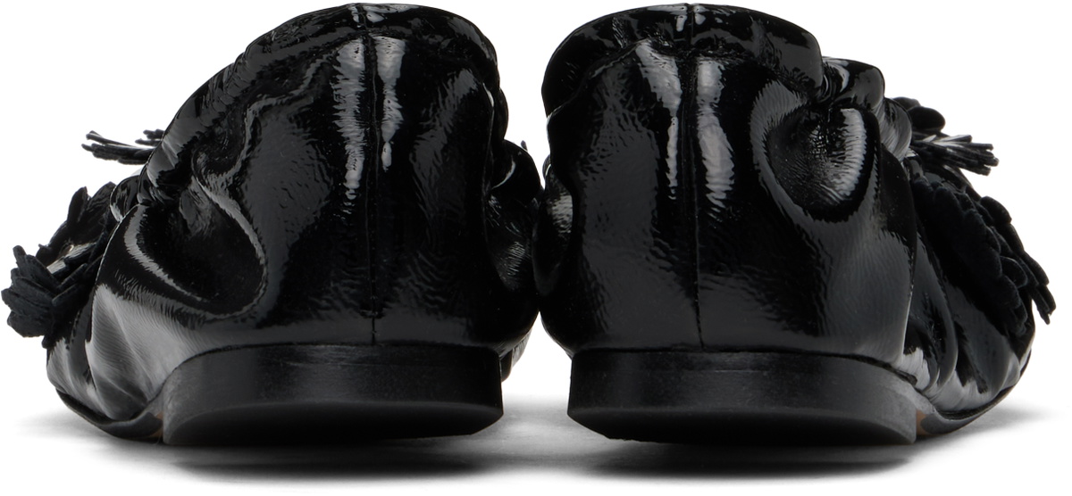 Cecilie Bahnsen Black Orbella Ballerina Flats