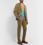 Boglioli - Navy Slim-Fit Stretch-Cotton Twill Suit Trousers - Green