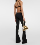 The Attico Crossed straps bra