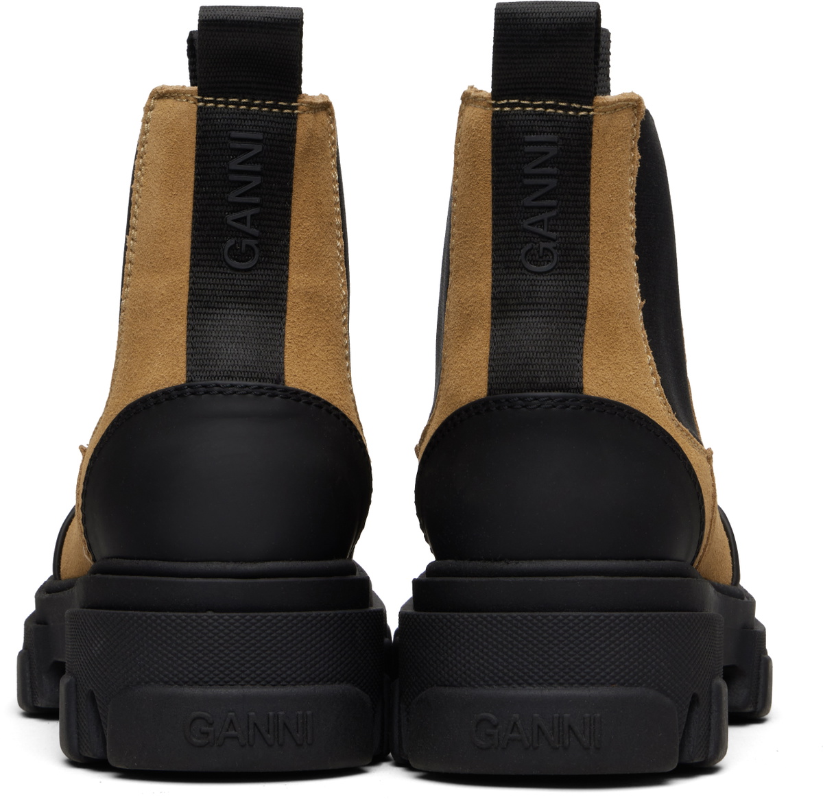 GANNI Brown Low Chelsea Boots