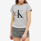 Calvin Klein Women's Pyjama Short Set in Grey/White