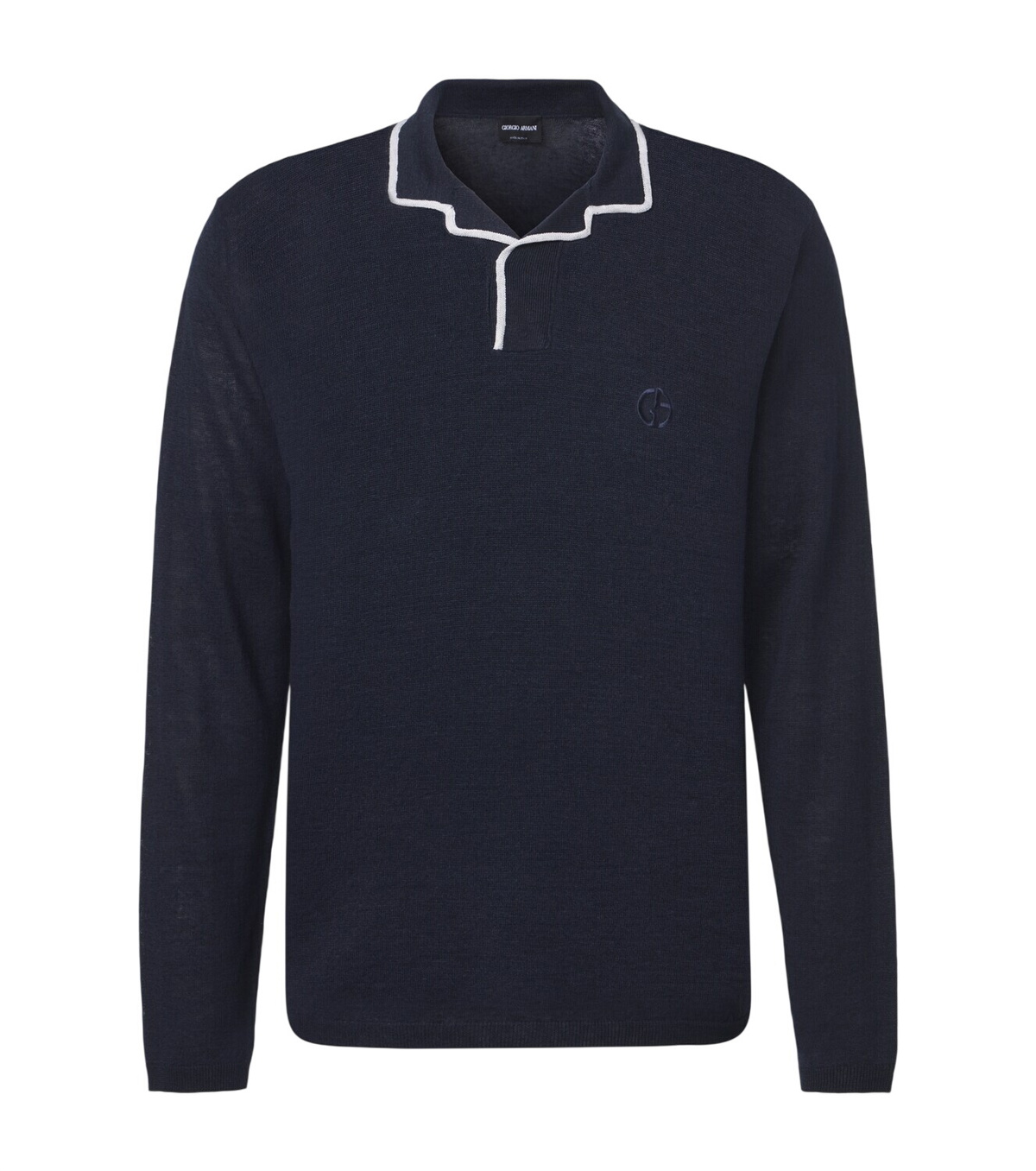 Giorgio Armani Navy Neve Alpaca Quarter-Zip Sweater Giorgio Armani Giorgio Armani Navy Neve Alpaca Quarter-Zip Sweater Giorgio Armani