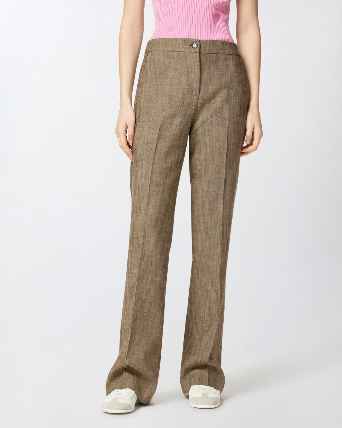 Pinko Flared Suit Trousers Brown   Tec