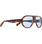 Kirk Originals - Reed Aviator-Style Tortoiseshell Acetate Sunglasses - Brown