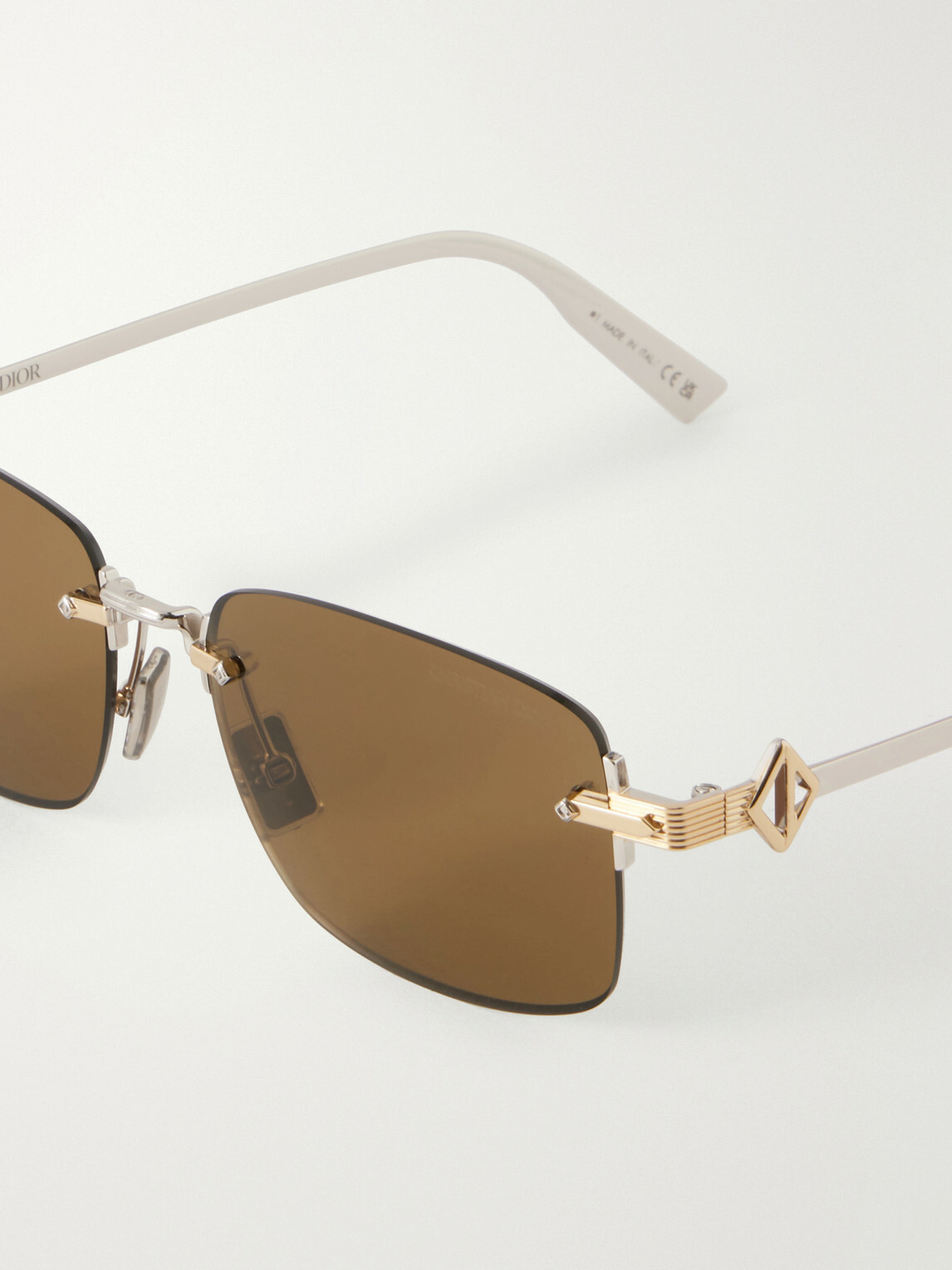 Dior Eyewear - Square-Frame Silver-Tone Sunglasses