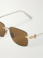Dior Eyewear - Square-Frame Silver-Tone Sunglasses