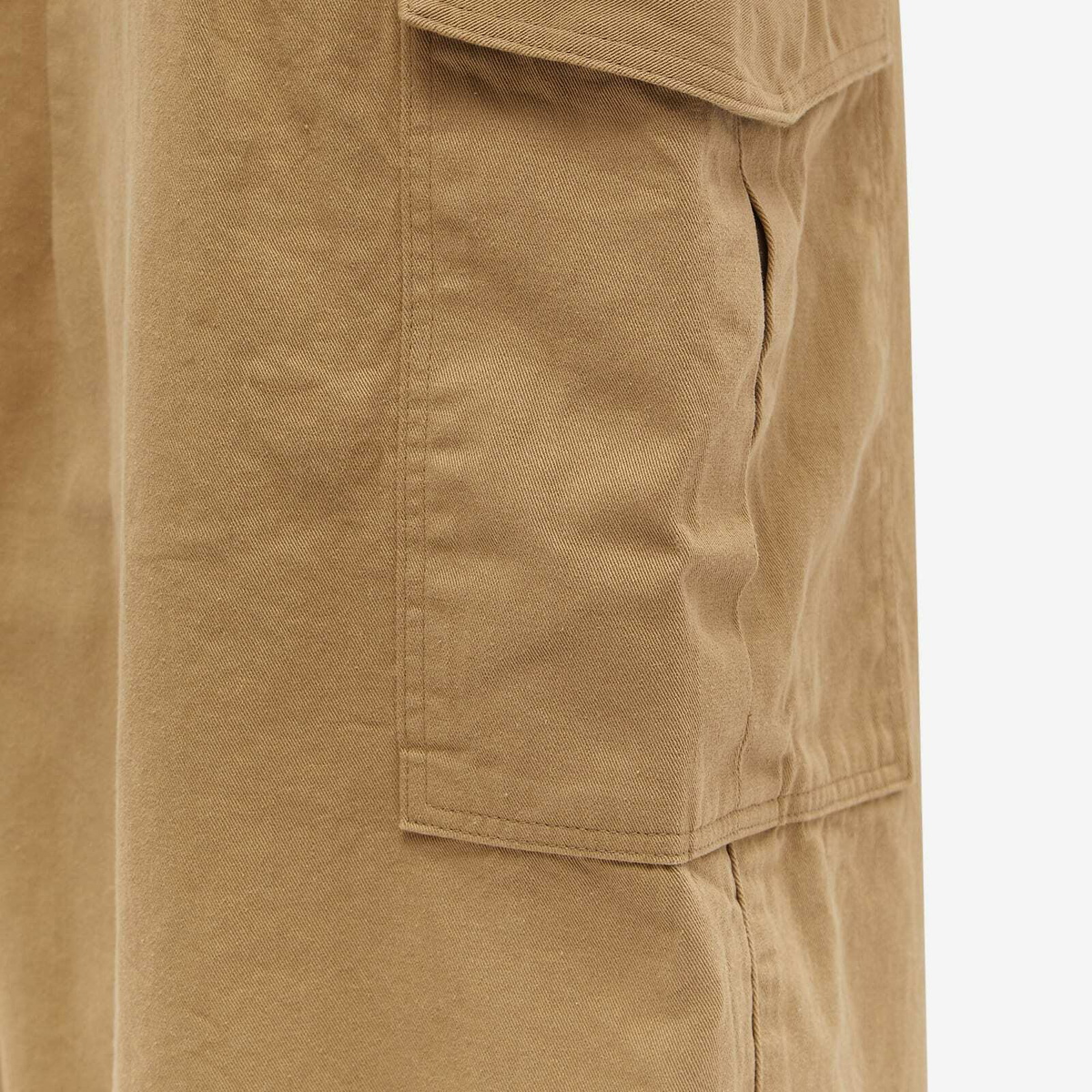 FrizmWORKS Men's Twill Cargo Balloon Pants in Beige FrizmWORKS