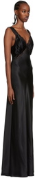 Reformation Black Chania Maxi dress