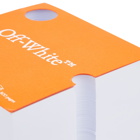 Off-White Cube Note Block in Orange