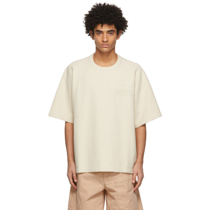 Jil Sander Off-White Crochet Patch Sweater T-Shirt Jil Sander