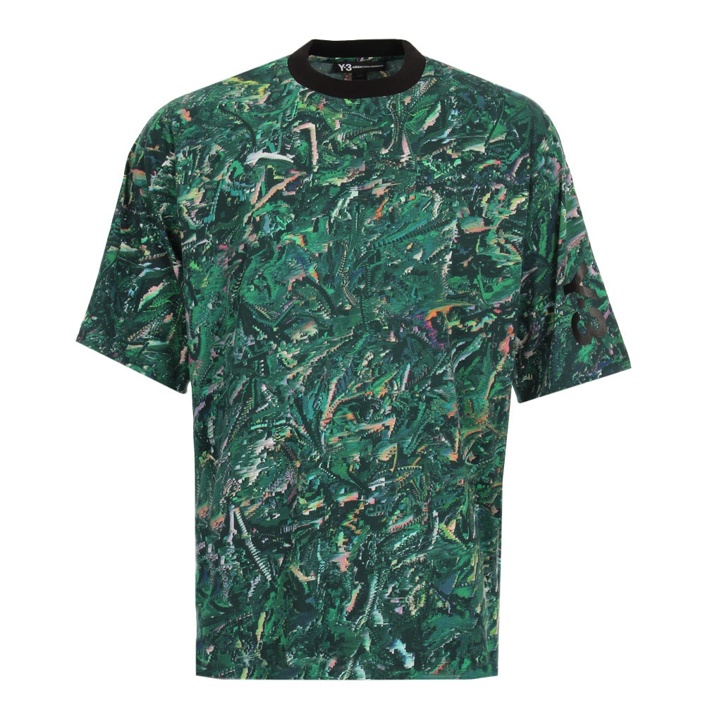 T-Shirt - Green Tropical Glitch