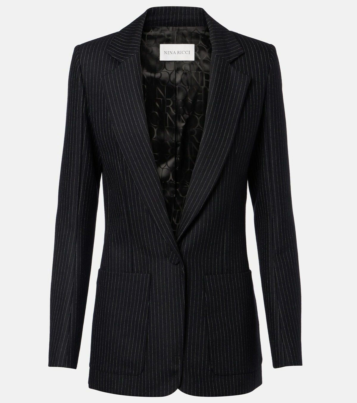 Nina Ricci Pinstripe wool-blend blazer