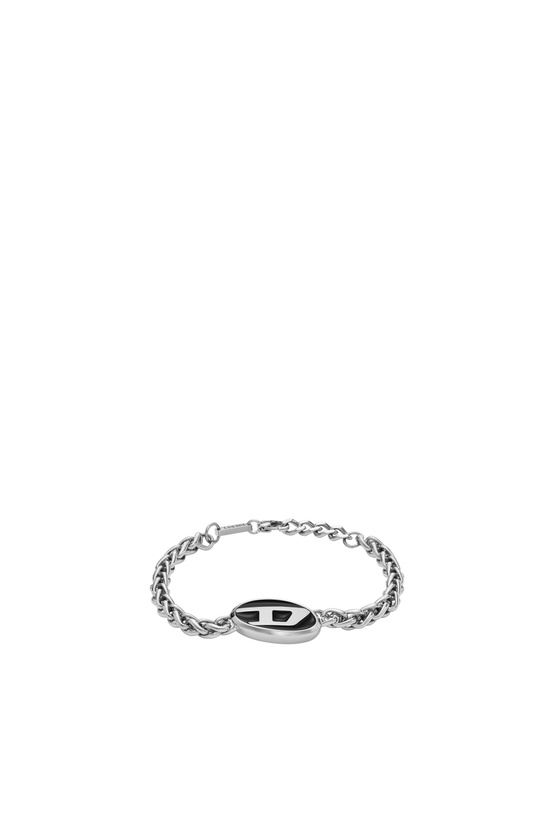 Photo: Diesel Stainless steel chain bracelet - Bracelets - Unisex - Silver