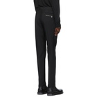 Valentino Black Wool and Mohair Zip Trousers