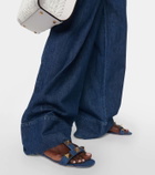 Valentino Garavani Roman Stud denim sandals